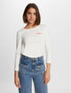 T-shirt manches 3/4 brodé