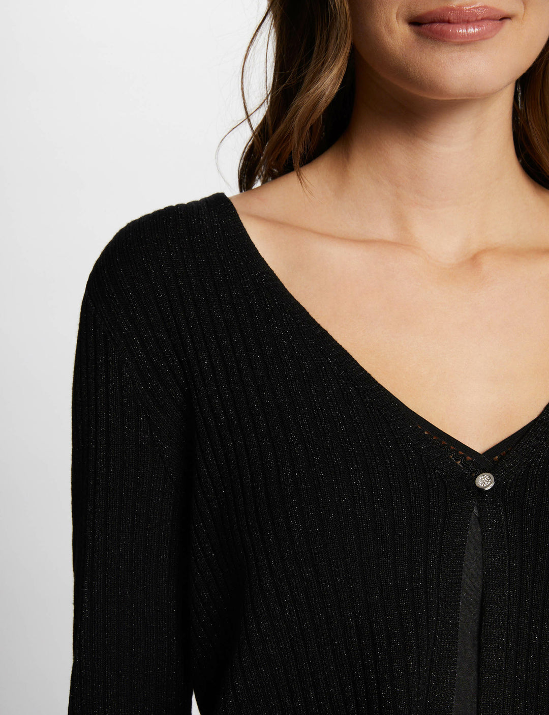 Gilet manches longues col en V