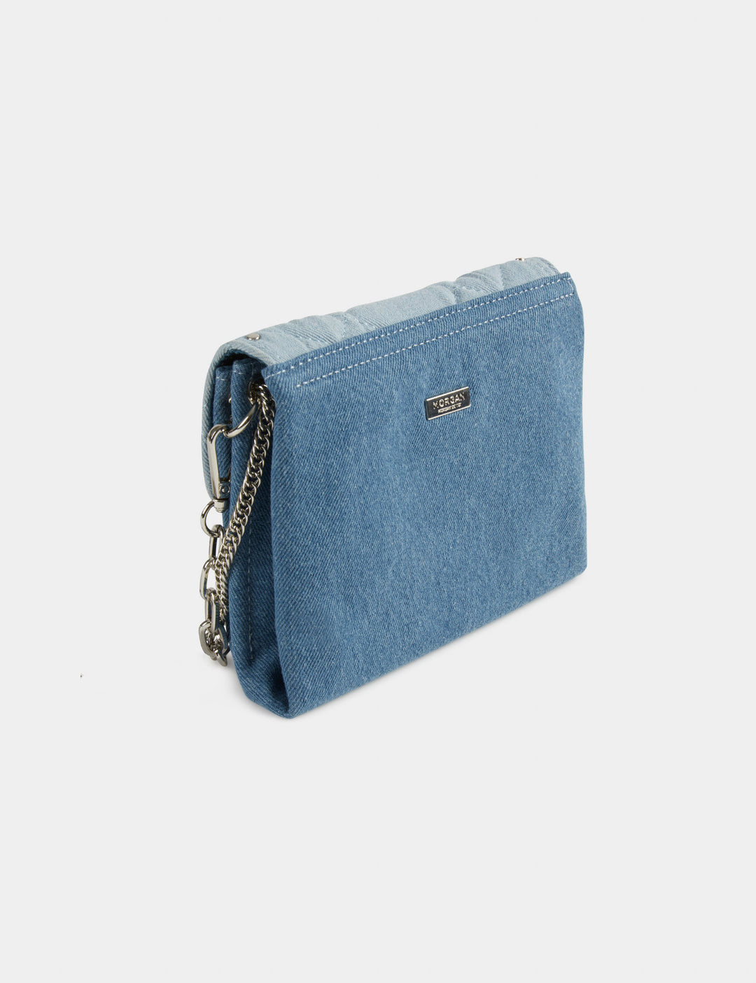 Sac pochette en jean avec clous