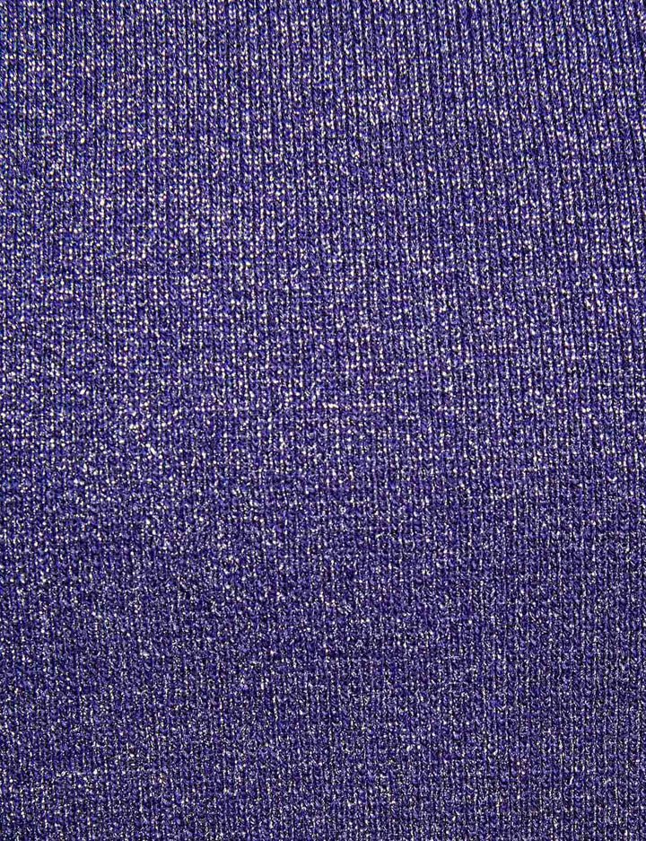 Pull manches courtes fils métallisés