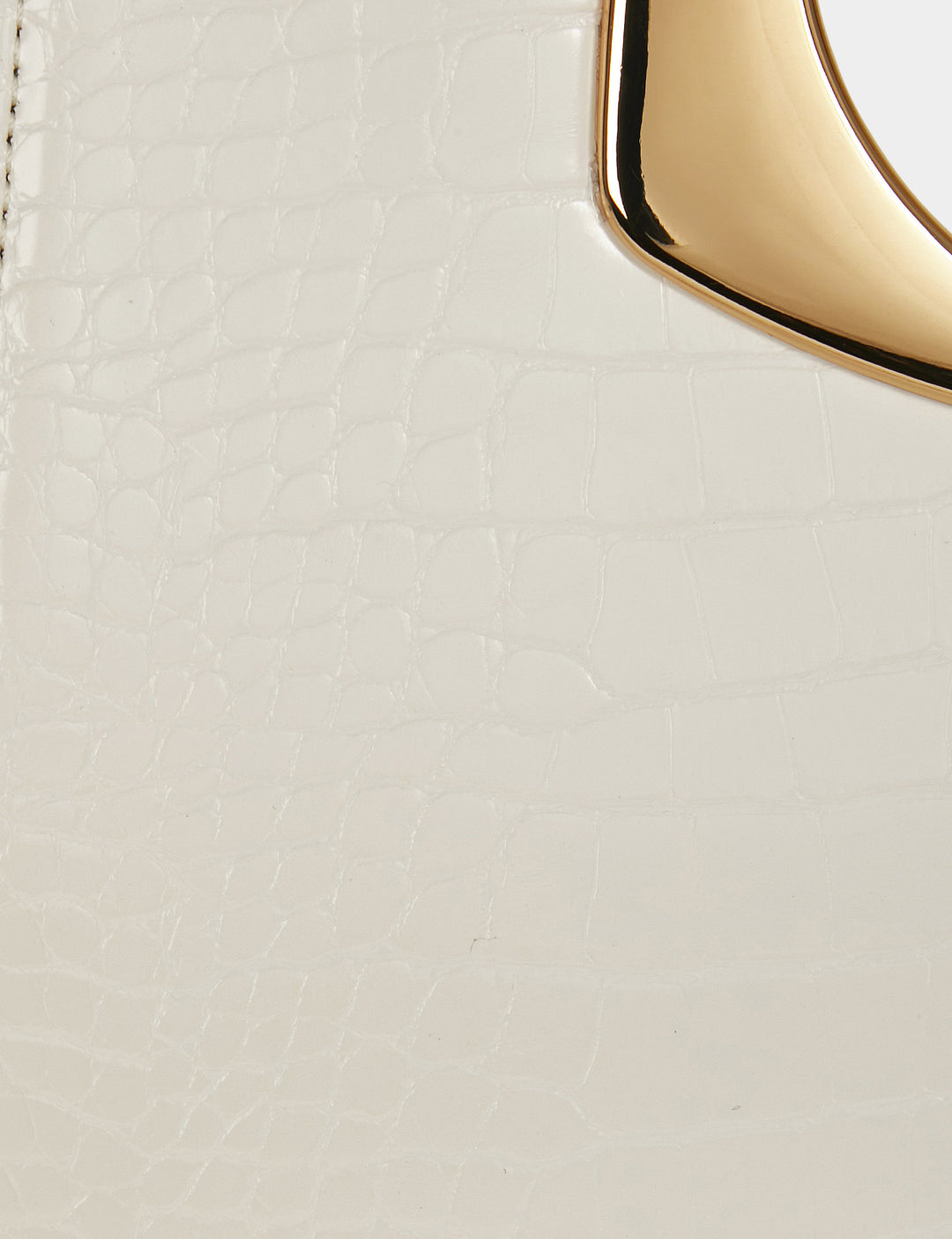 Sac pochette aspect croco