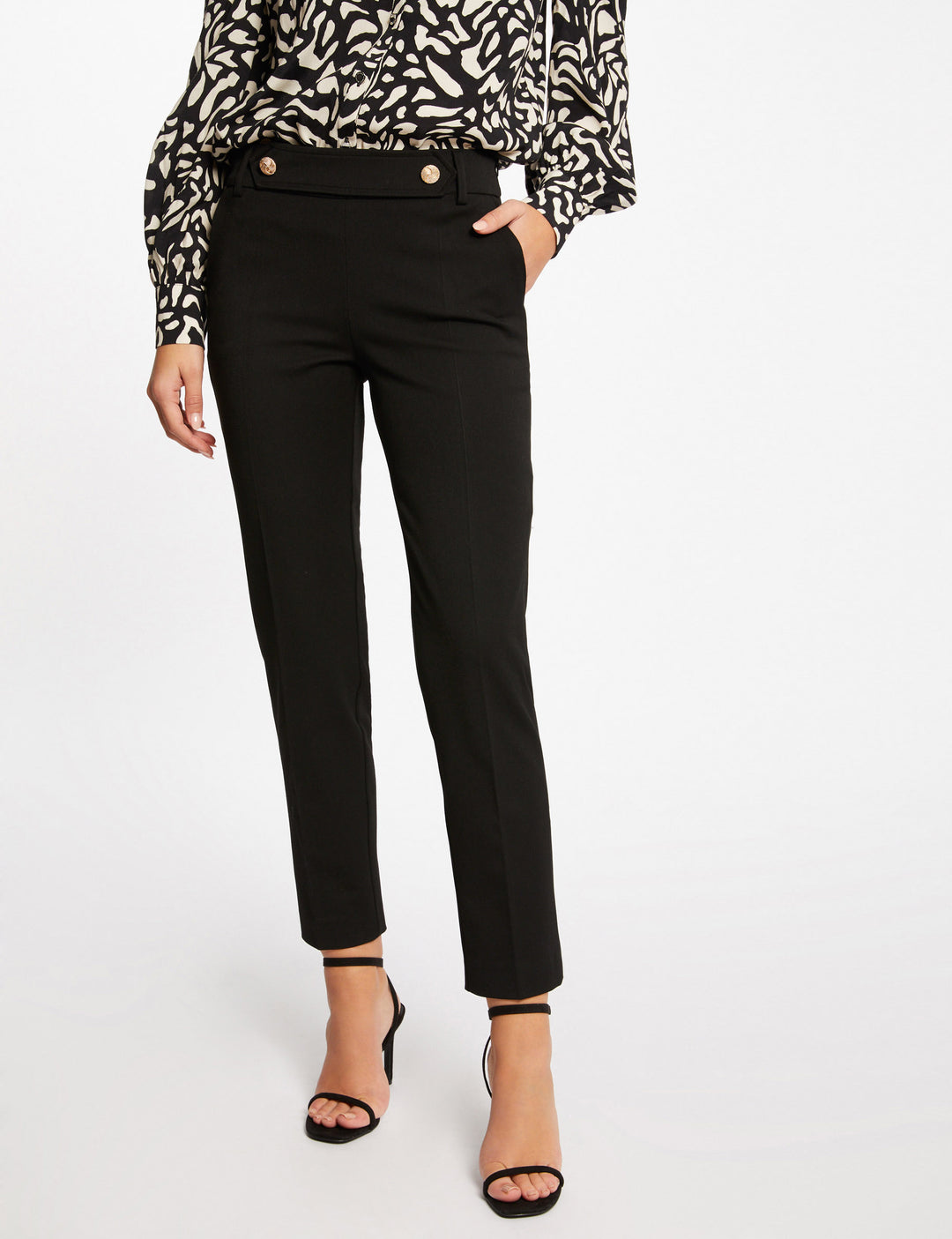 Pantalon tailleur ajusté 7/8ème