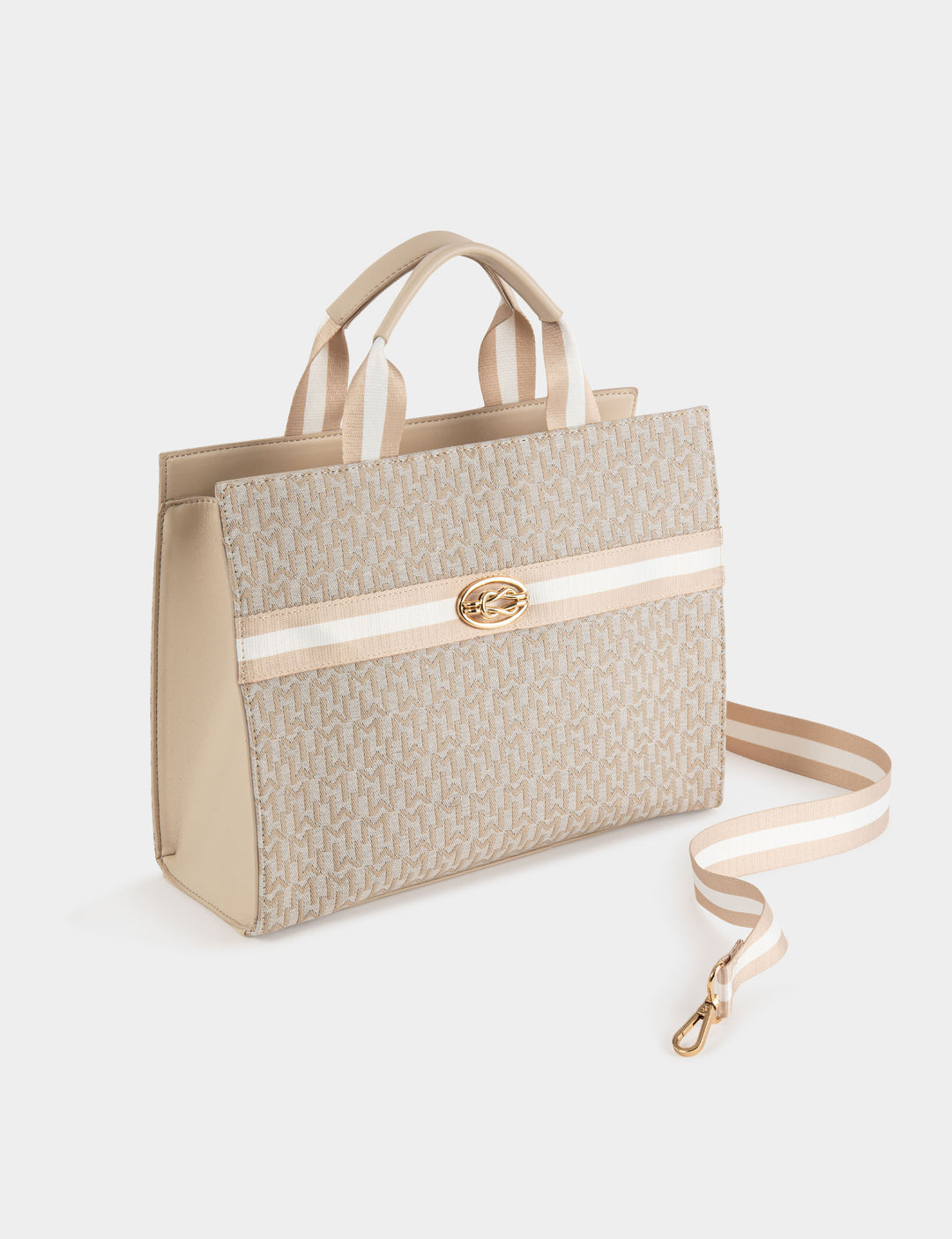 Sac cabas imprimé monogramme