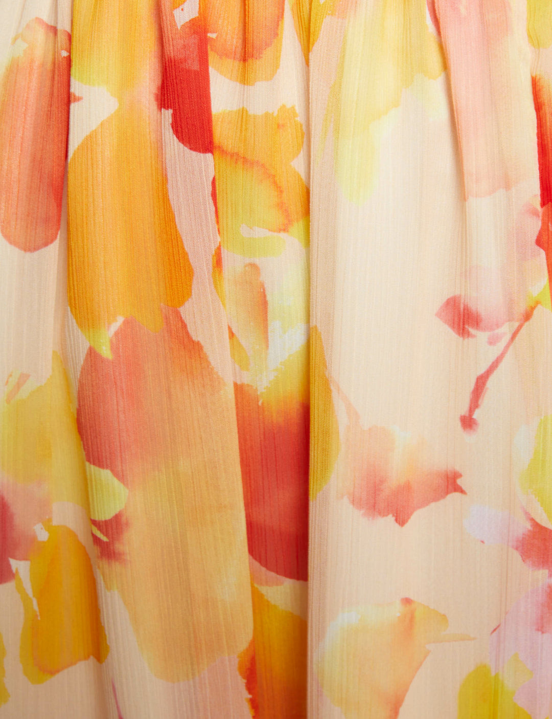 Robe longue droite imprimée