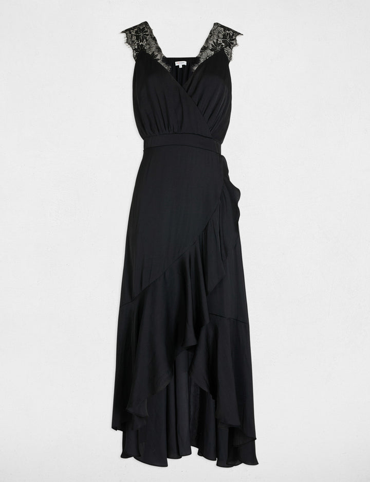 Robe longue droite fluide