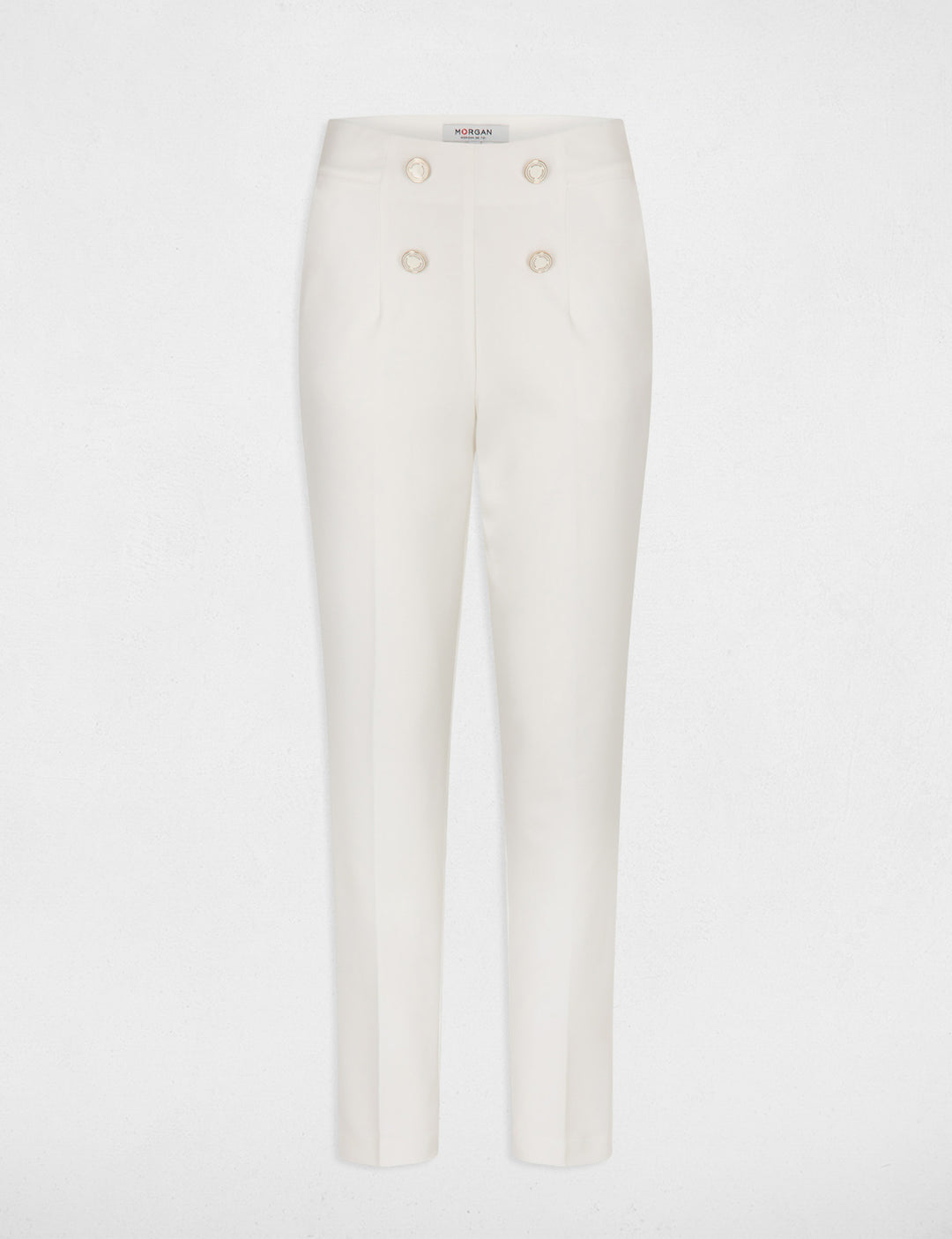 Pantalon droit taille haute