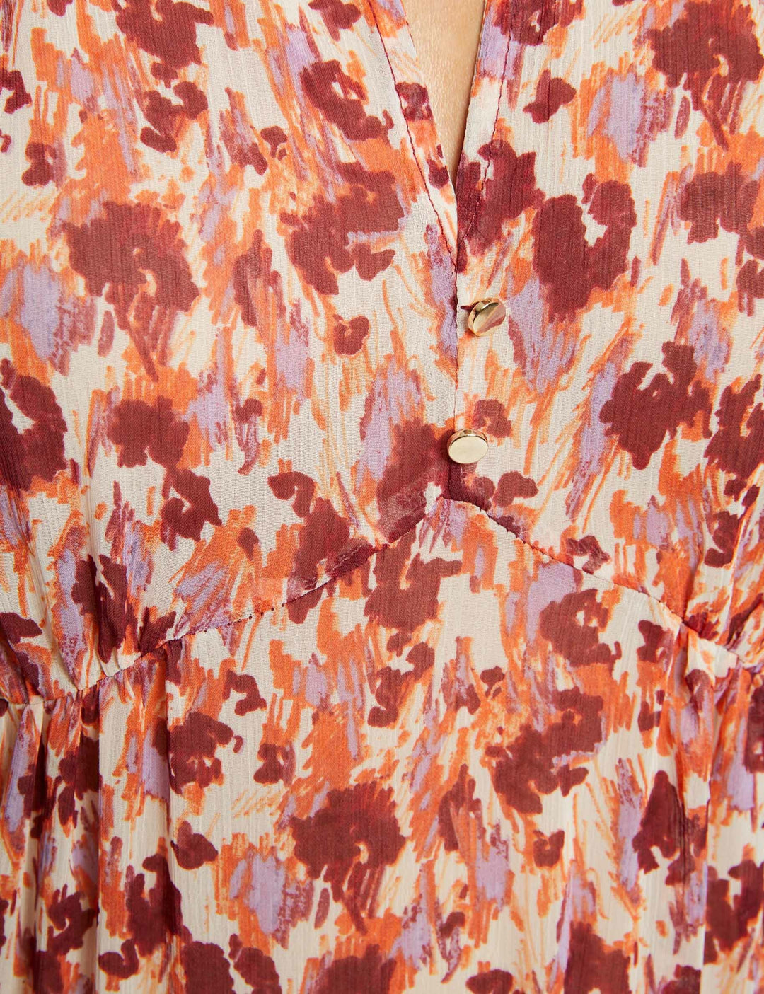 Blouse manches courtes imprimé abstrait