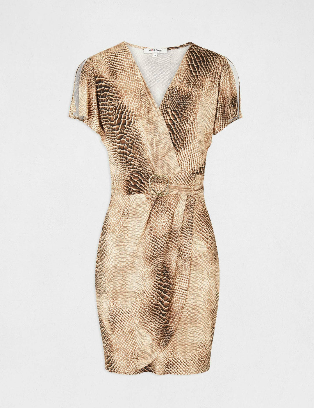 Robe ajustée imprimé animalier