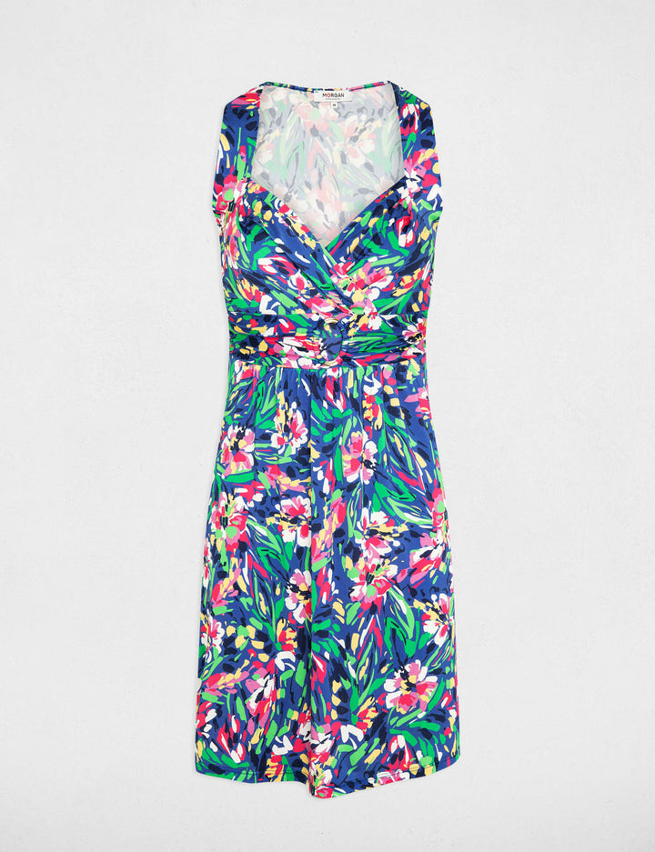 Robe courte évasée imprimée