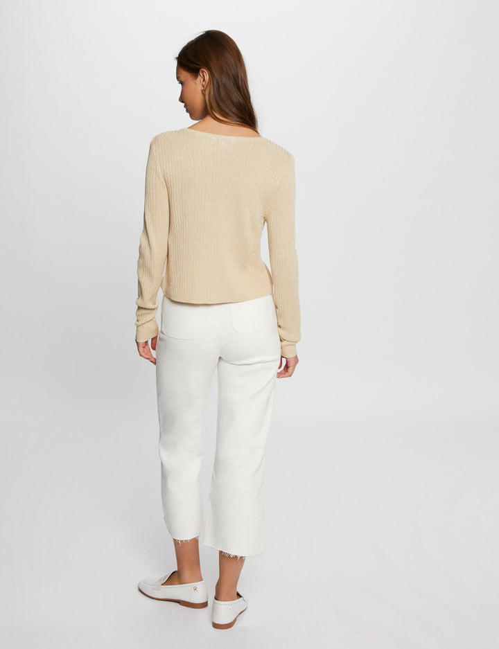 Gilet manches longues col en V