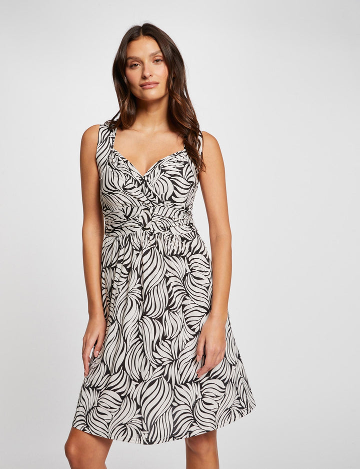 Robe courte cintrée imprimée