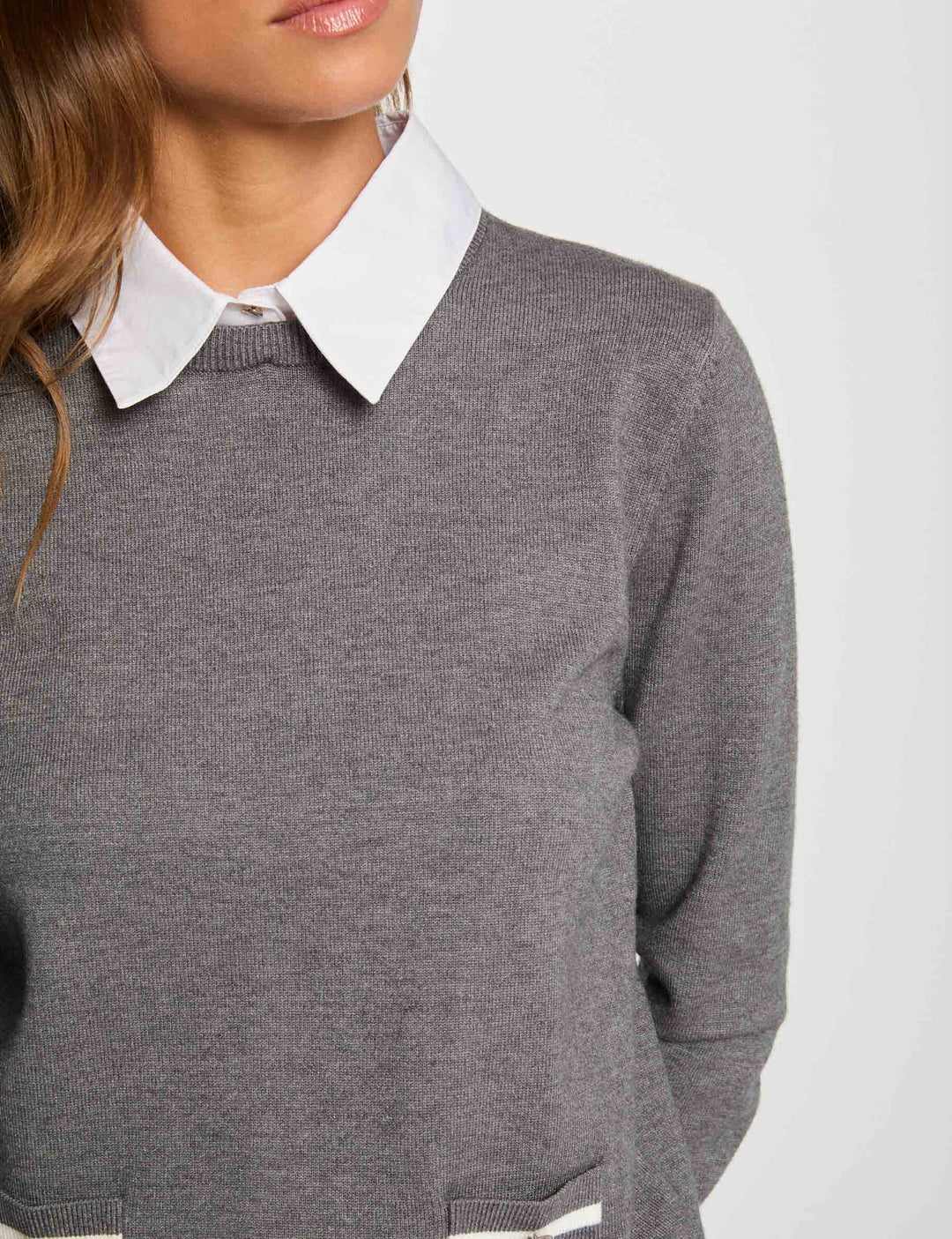 Pull col chemise