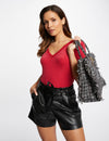 T-shirt manches courtes avec col en V
