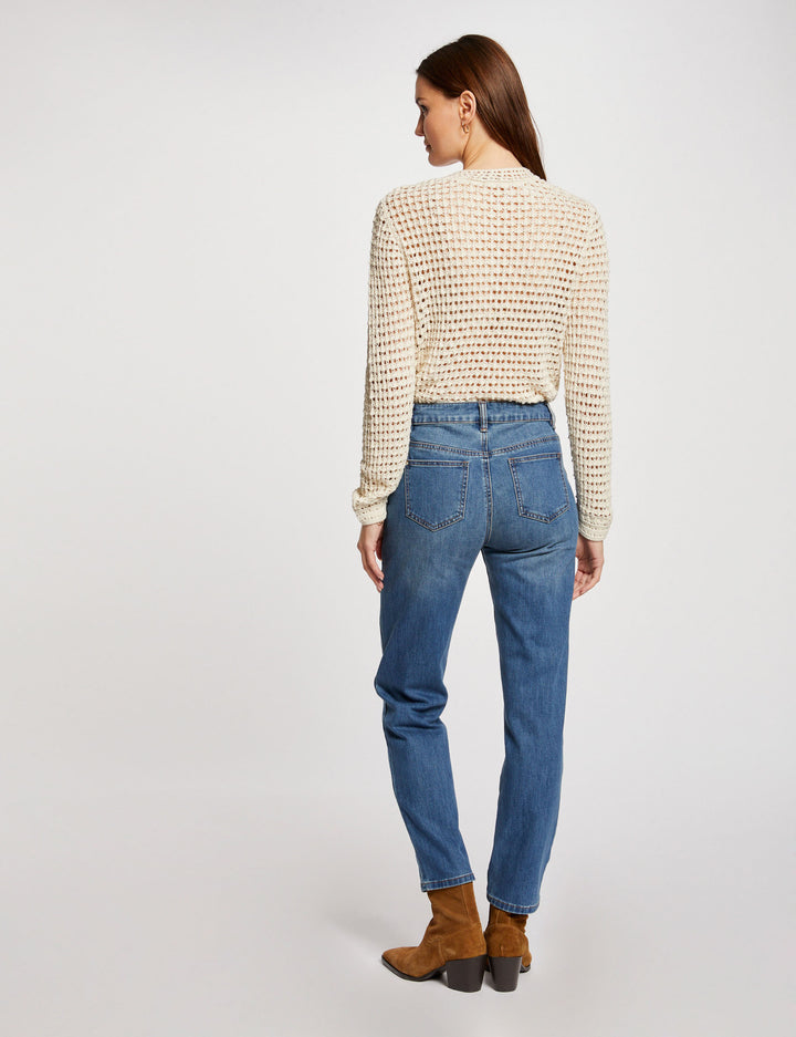 Jeans droit 7/8ème