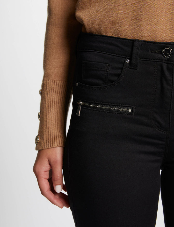 Jeans slim détails zippés