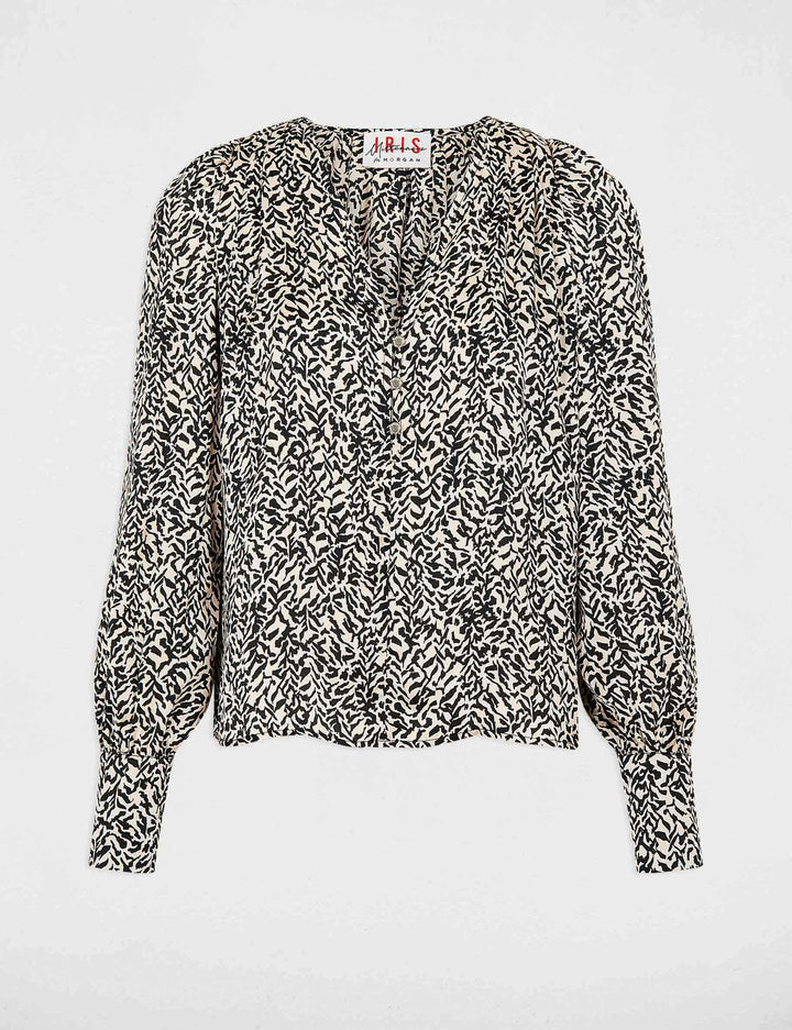 Chemise manches longues imprimée