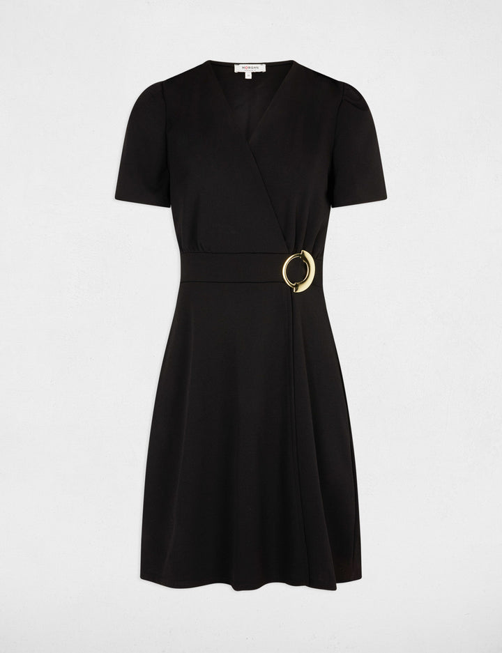 Robe courte cintrée drapée