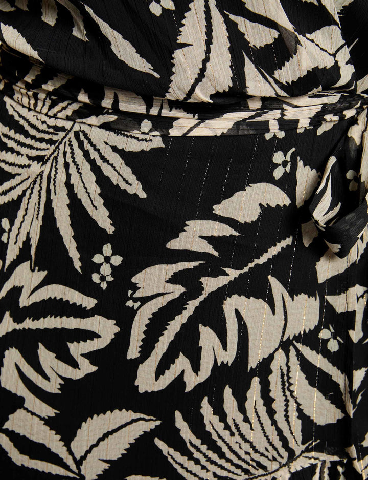 Robe portefeuille imprimée