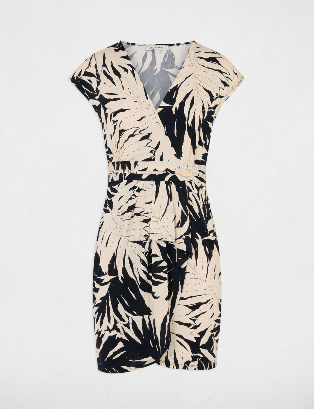 Robe courte ajustée imprimée