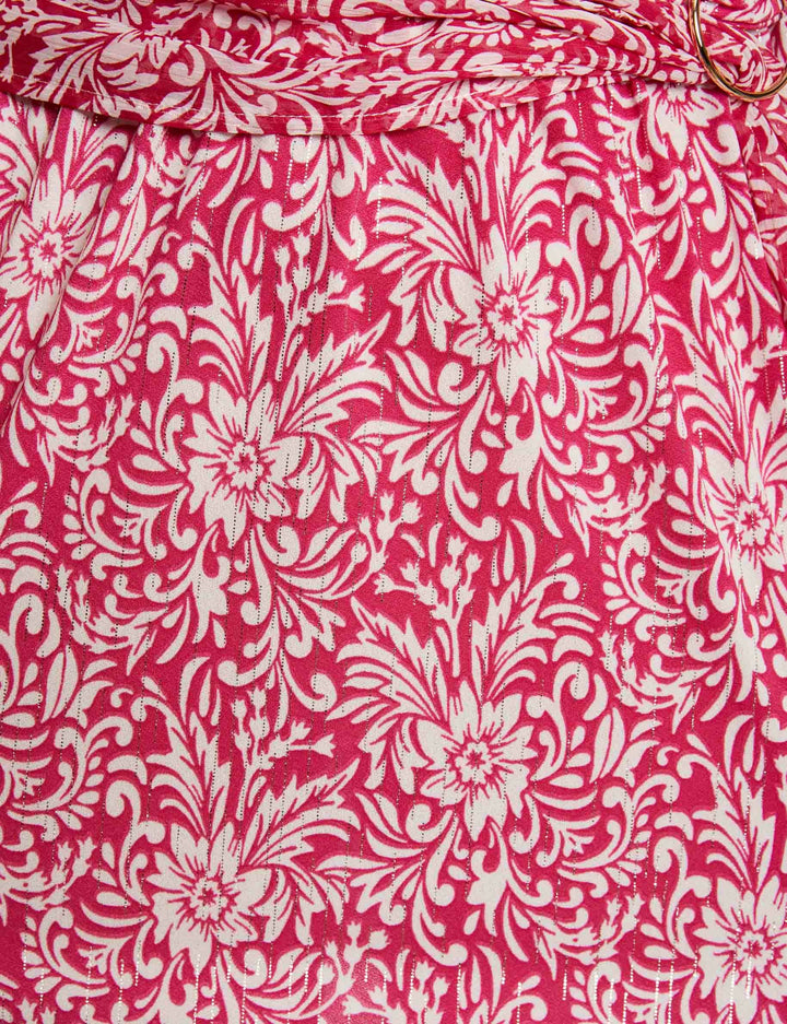 Robe courte cintrée imprimée