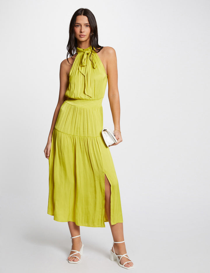 Robe longue droite fluide