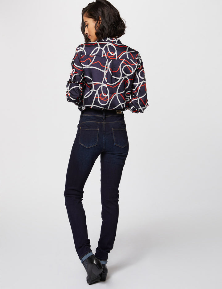 Jeans slim taille standard à  poches