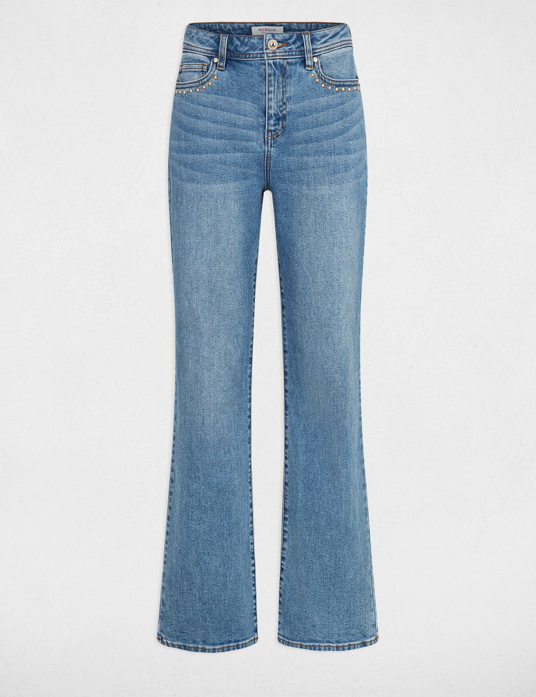 Jeans droit avec clous