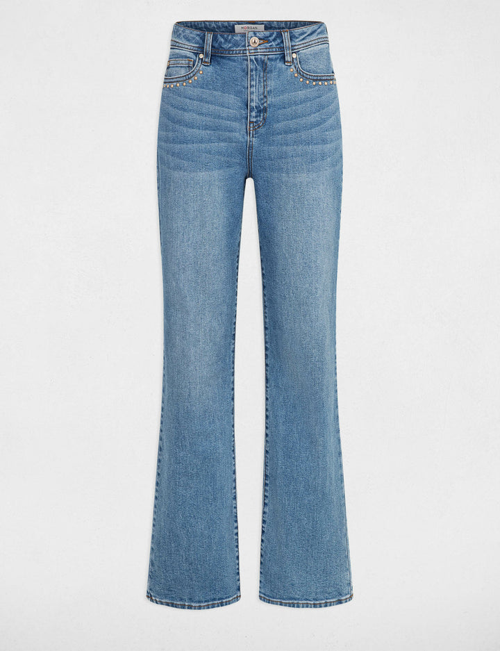 Jeans droit avec clous