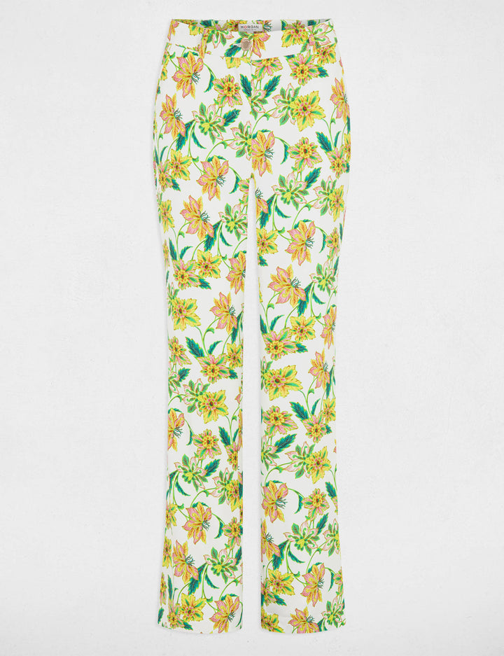Pantalon ajusté imprimé