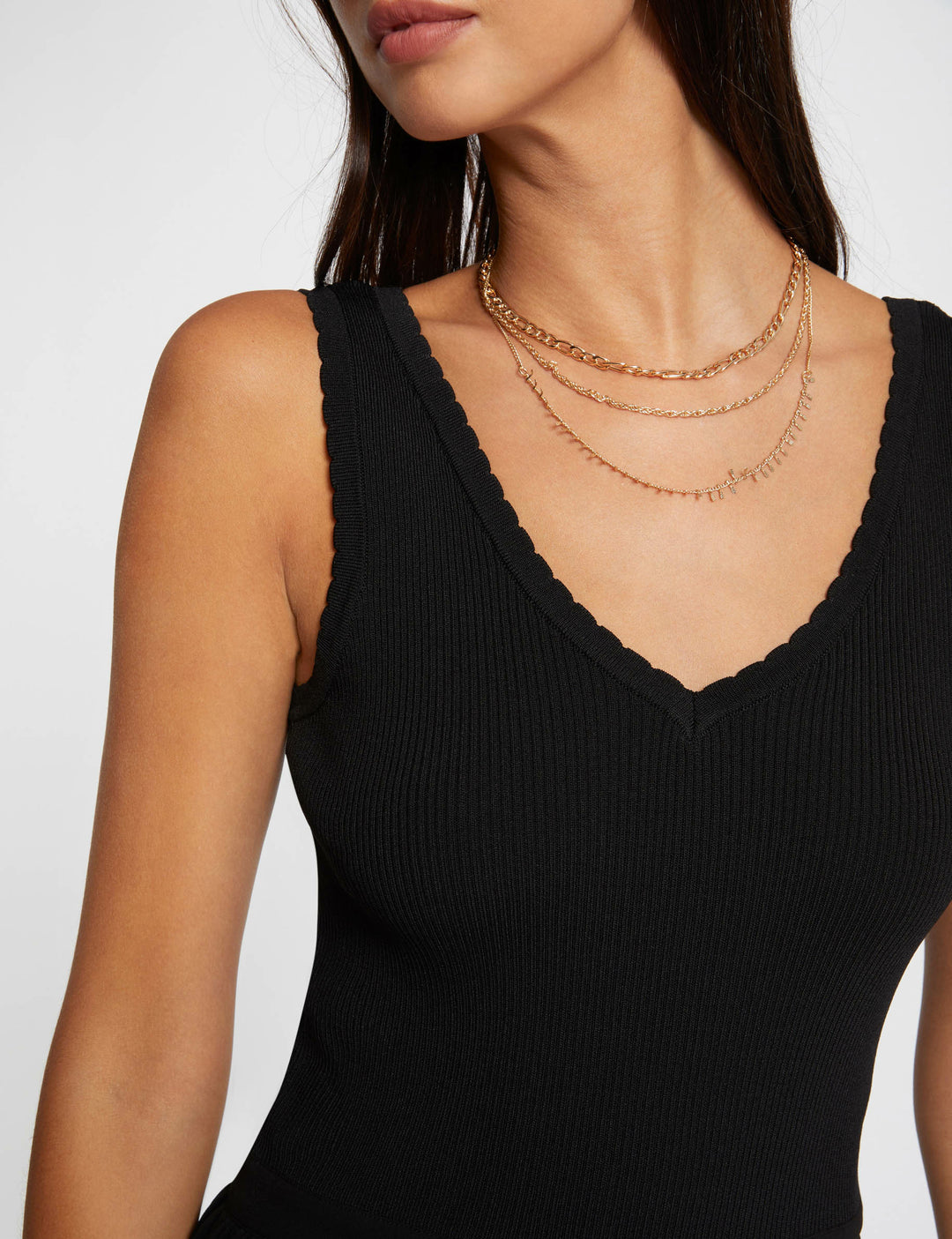 Robe tricot longue cintrée