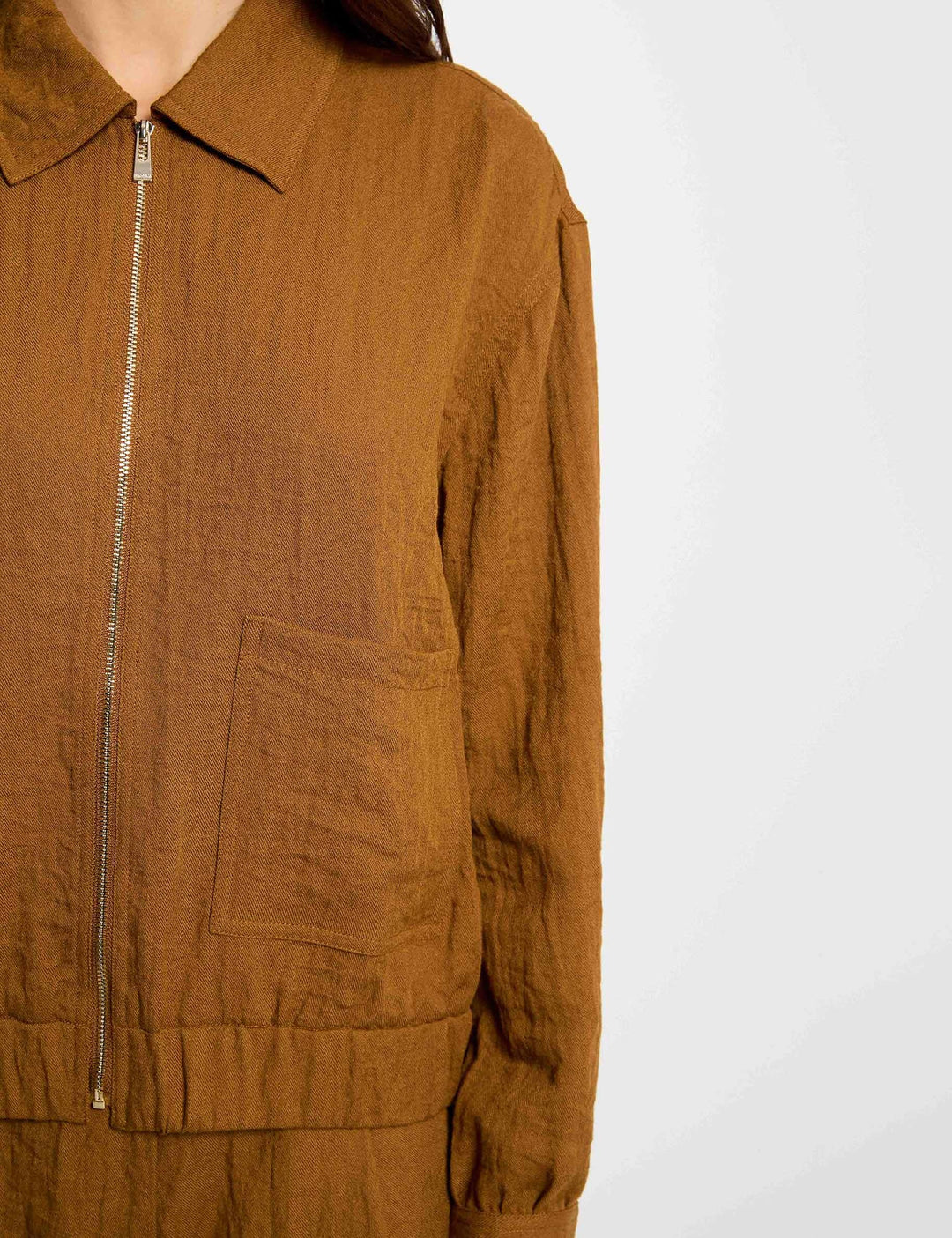 Veste oversize plissée