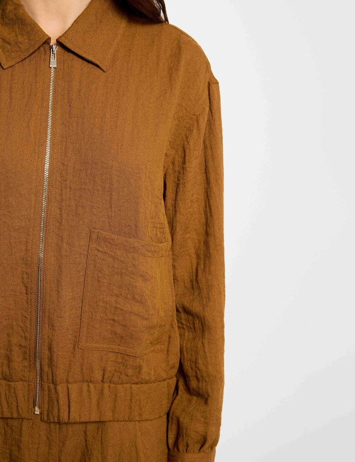 Veste oversize plissée