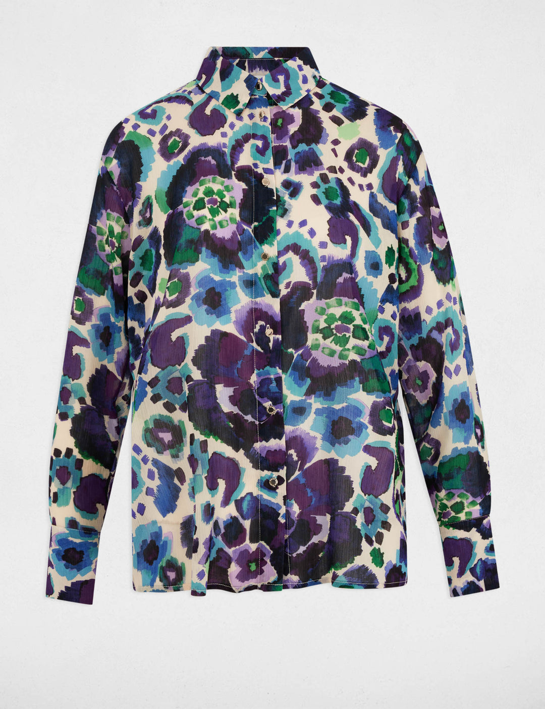 Chemise droite imprimée