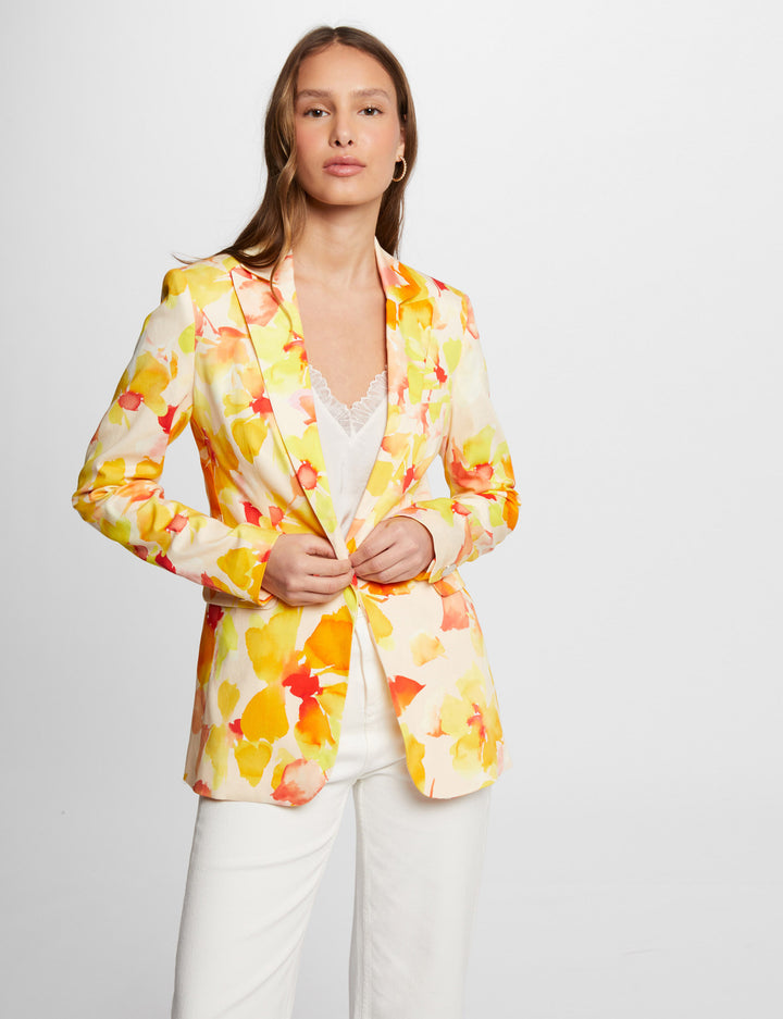 Veste cintrée imprimée