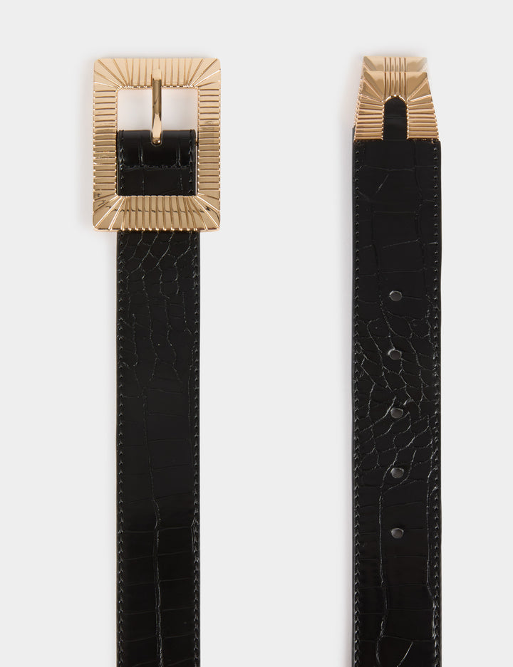 Ceinture aspect croco