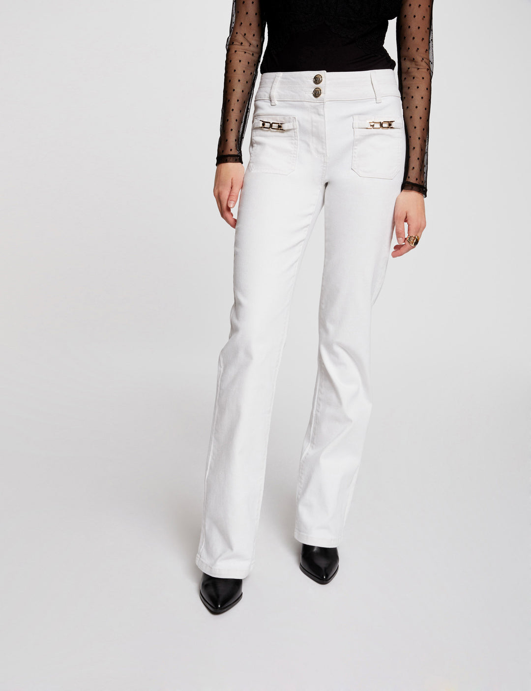 Jeans bootcut avec ornements
