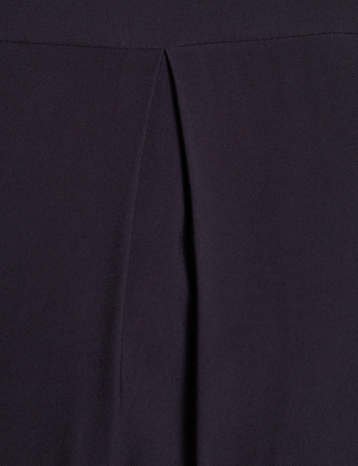 Robe courte droite zippée