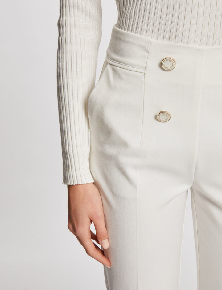 Pantalon droit taille haute