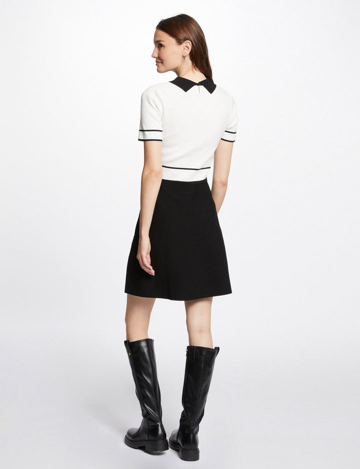 Robe tricot courte trapèze