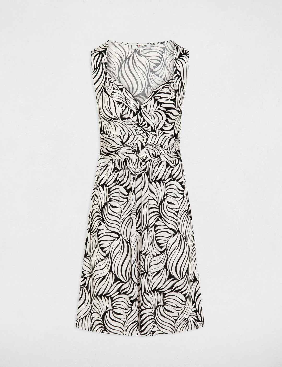 Robe courte cintrée imprimée