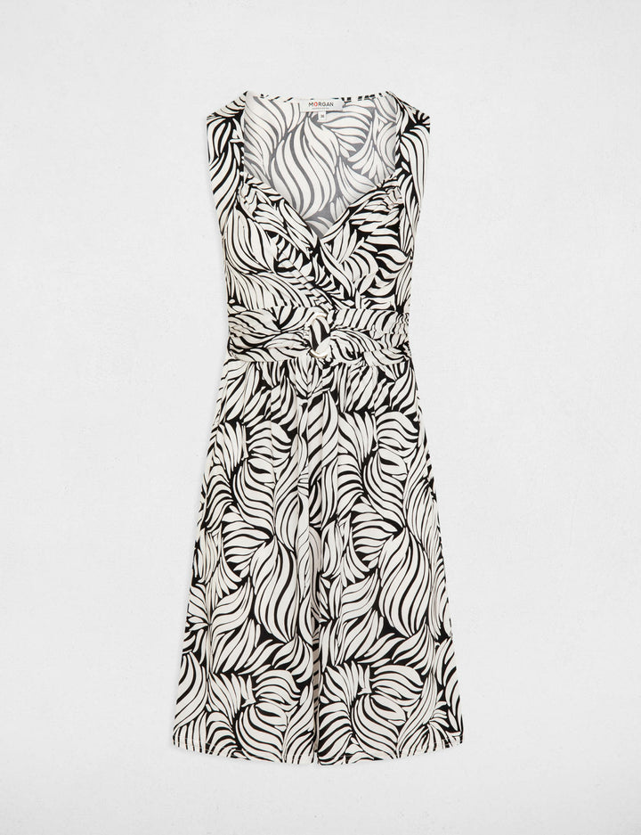 Robe courte cintrée imprimée