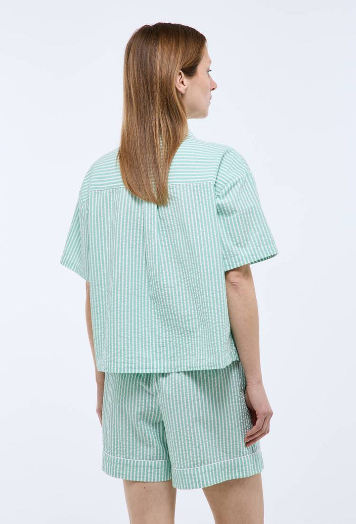 Pyjashort manches courtes rayé en coton bio