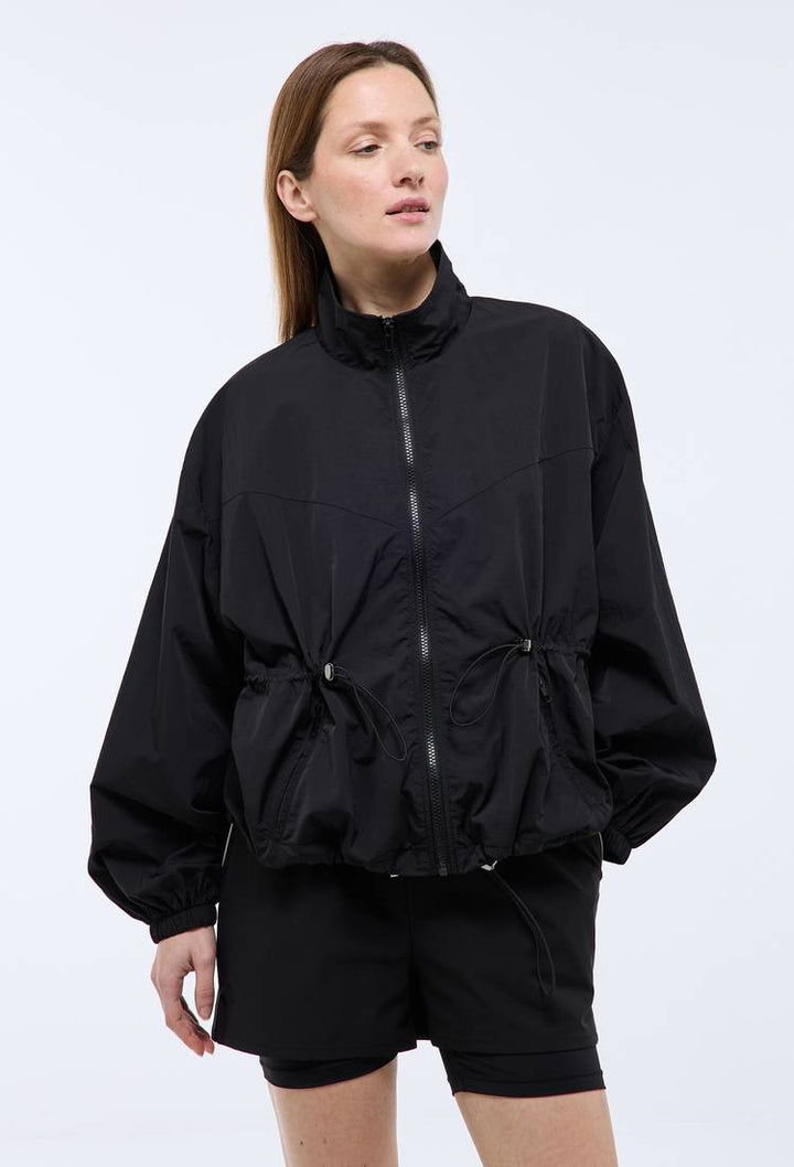 Veste zippée unie en polyamide