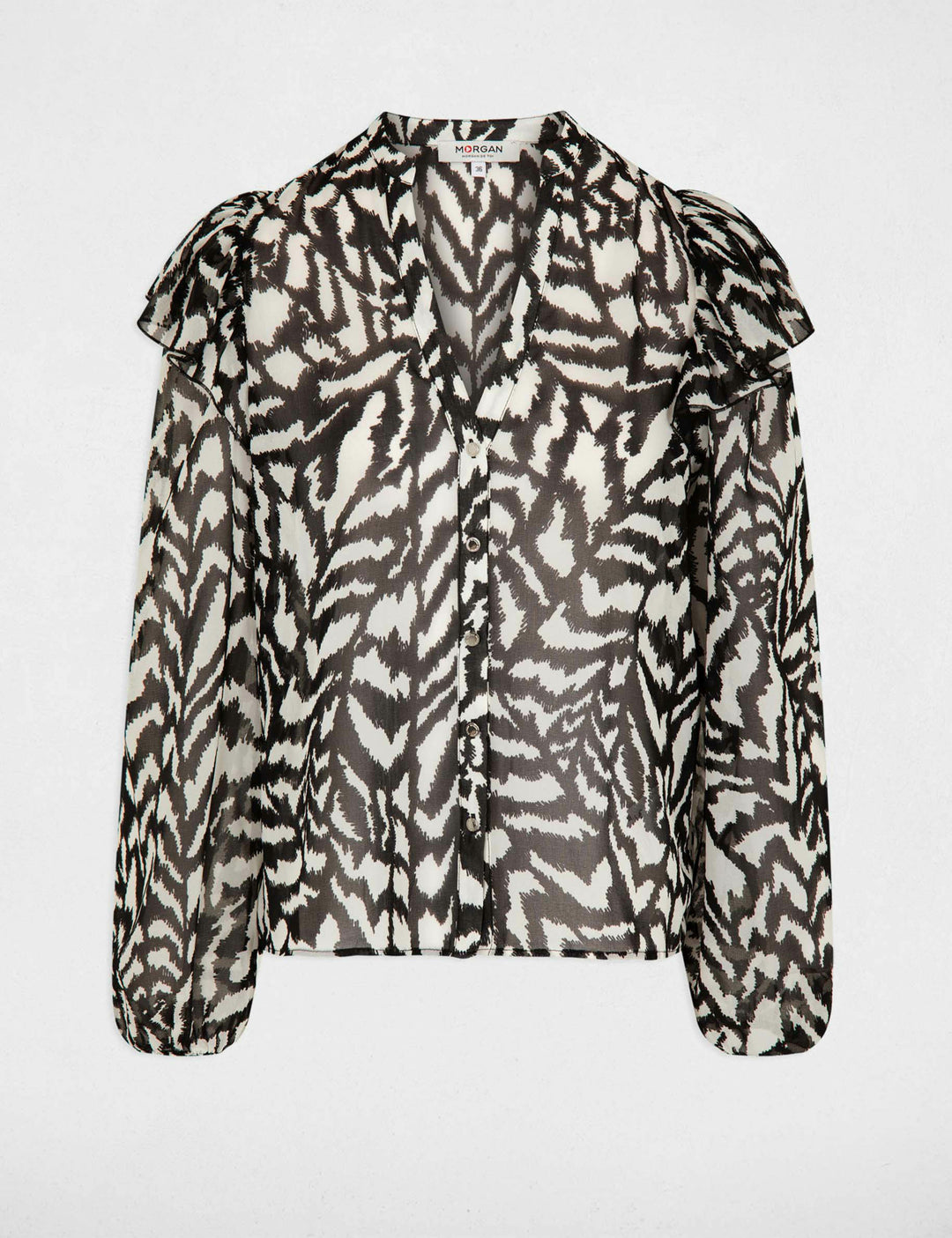Chemise manches 3/4 imprimée