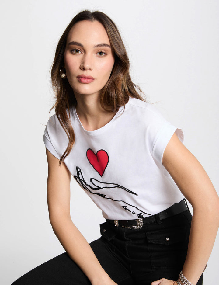 T-shirt à  inscription