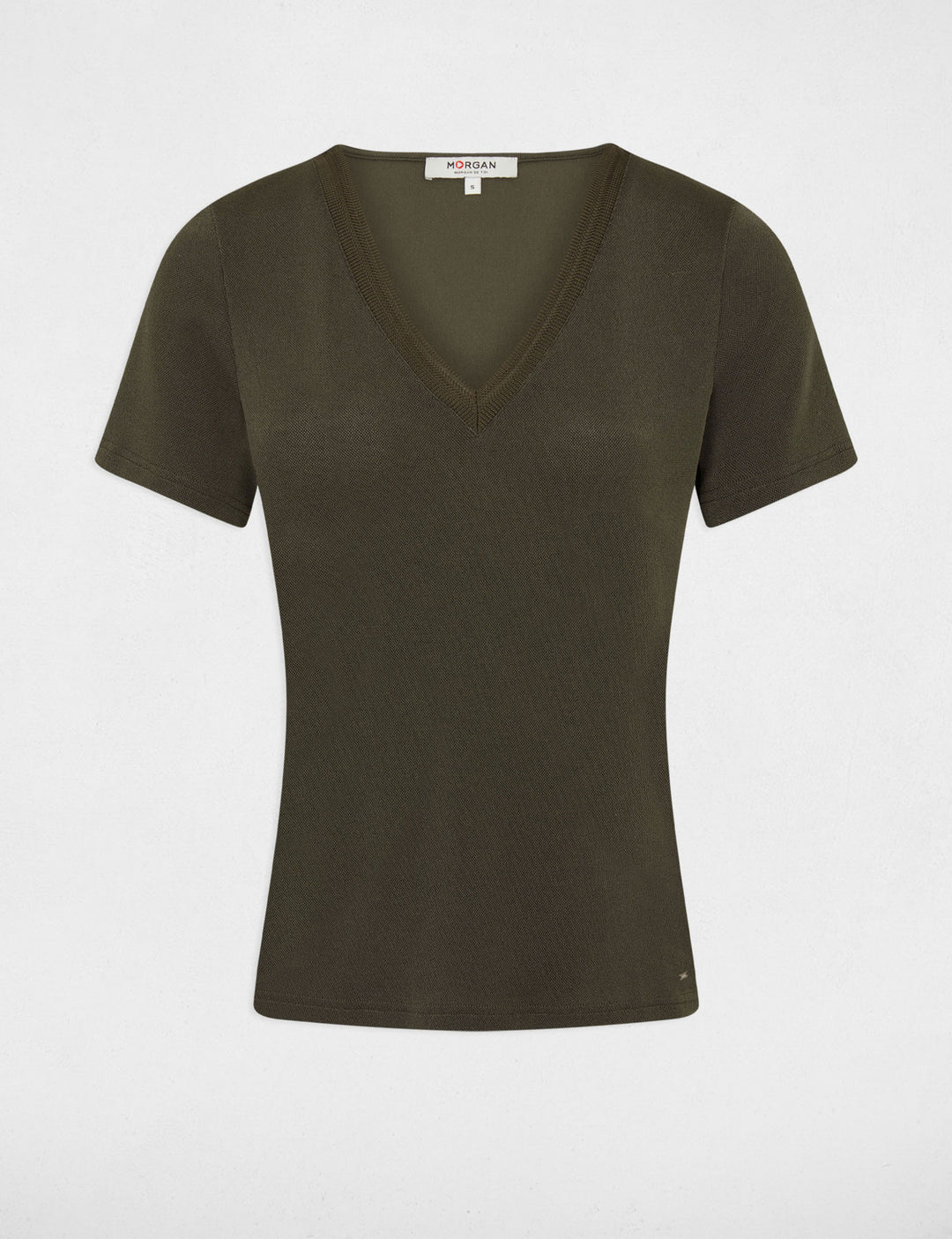 T-shirt manches courtes avec col en V