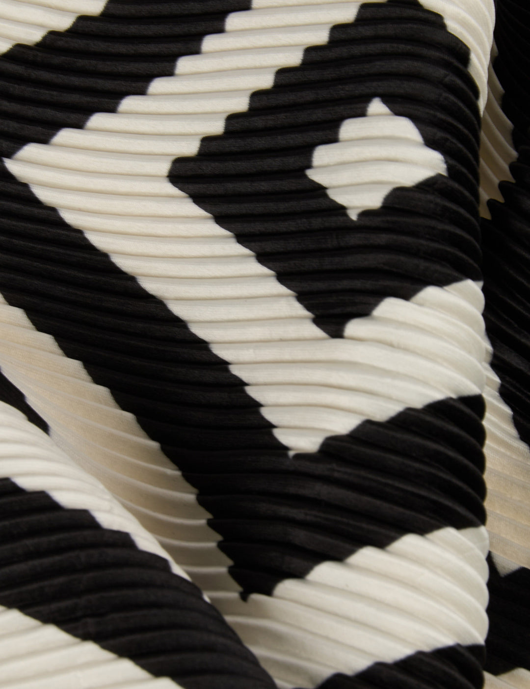 Foulard plissé imprimé