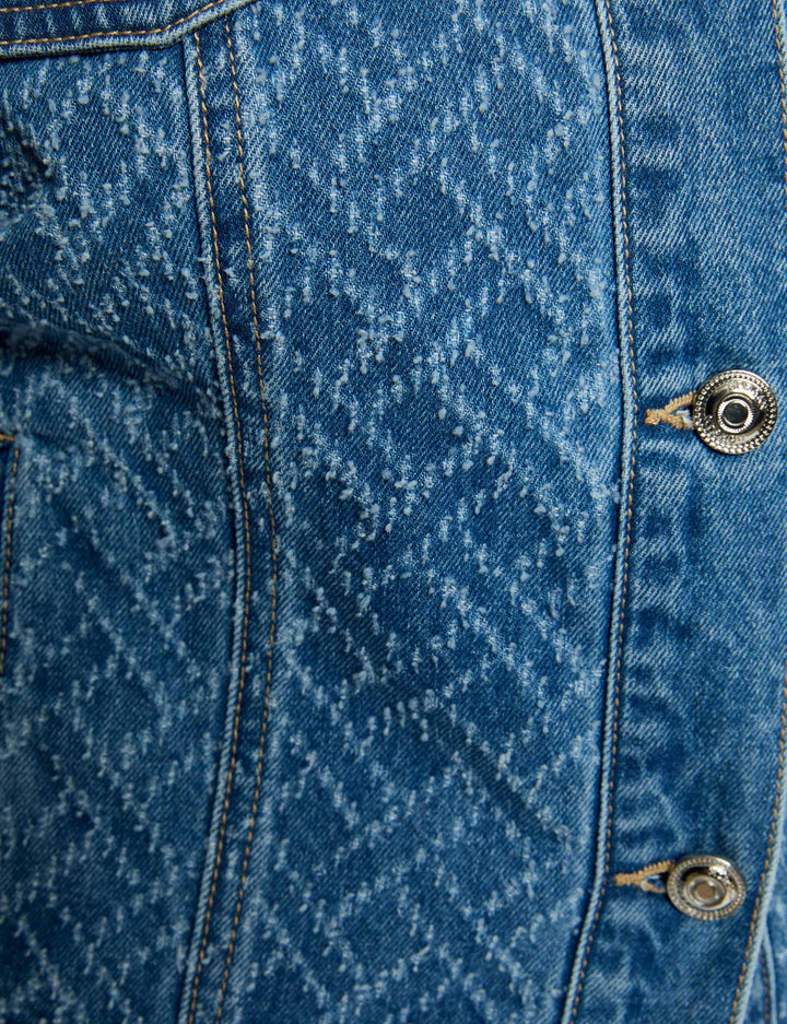Veste jacquard chevron
