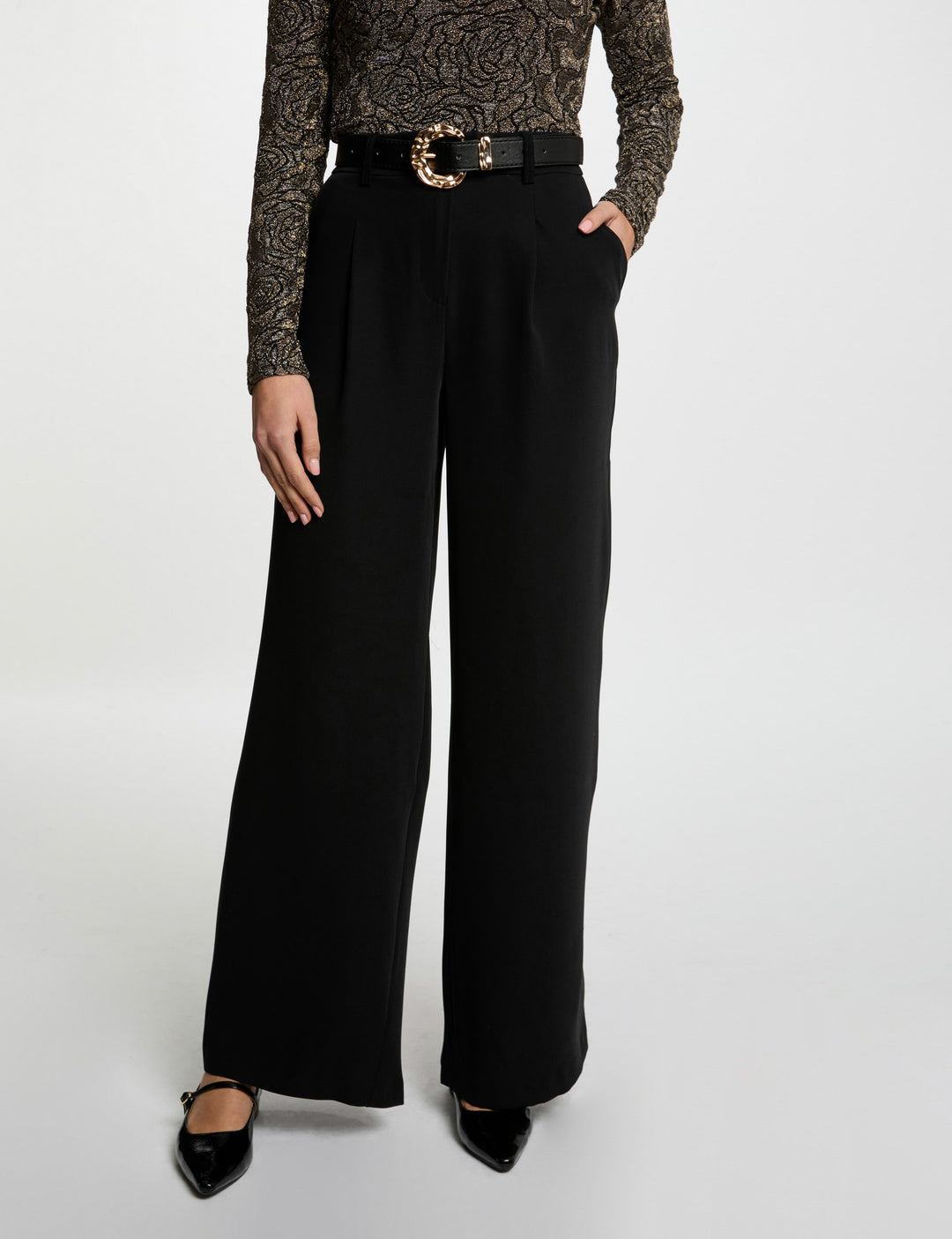 Pantalon flare fluide