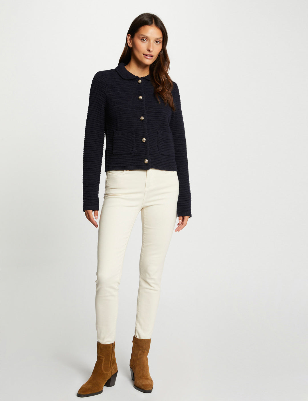 Gilet manches longues boutonné